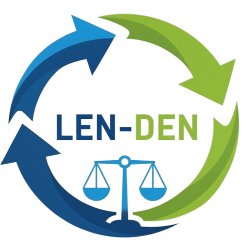 LEN-DEN logo - recycle and vouchers